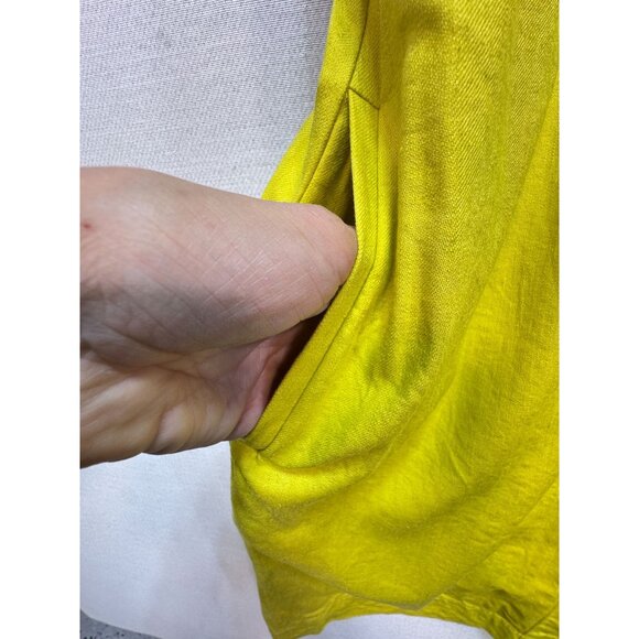 Ophelia Roe Womens Shift Tank Dress Size S Yellow Sleeveless Casual Summer Chic - Picture 4 of 11